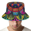 Colorful Mandala Print Bucket Hat