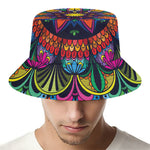 Colorful Mandala Print Bucket Hat