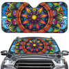 Colorful Mandala Print Car Windshield Sun Shade