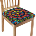 Colorful Mandala Print Chair Cushion Cover