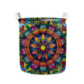 Colorful Mandala Print Collapsible Laundry Basket