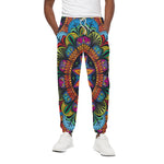 Colorful Mandala Print Cotton Pants