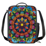 Colorful Mandala Print Crossbody Lunch Bag