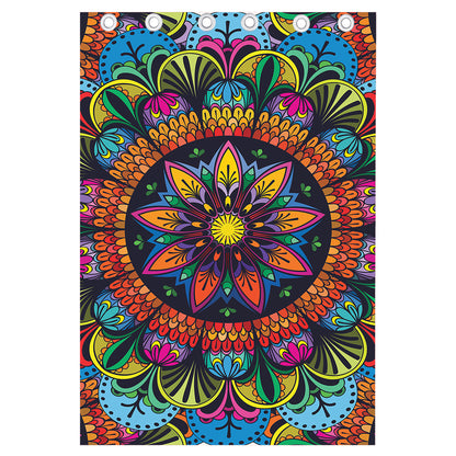 Colorful Mandala Print Curtain