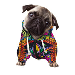 Colorful Mandala Print Dog Zip Up Hoodie