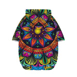 Colorful Mandala Print Dog Zip Up Hoodie