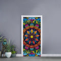 Colorful Mandala Print Door Sticker