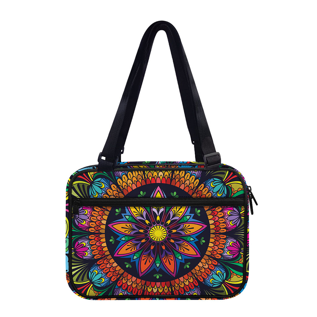 Colorful Mandala Print Double Strap Bible Bag