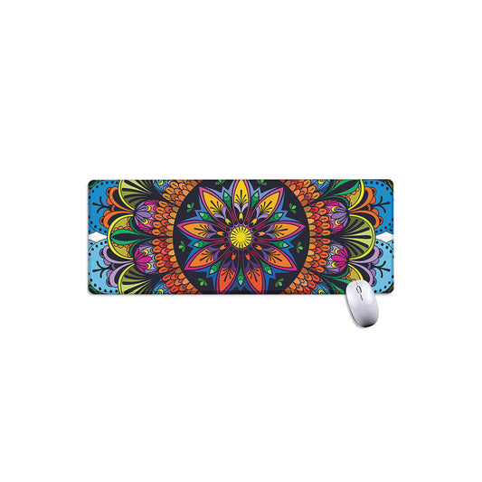 Colorful Mandala Print Extended Mouse Pad