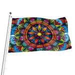 Colorful Mandala Print Flag