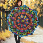 Colorful Mandala Print Foldable Umbrella