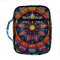 Colorful Mandala Print Front Pocket Bible Bag