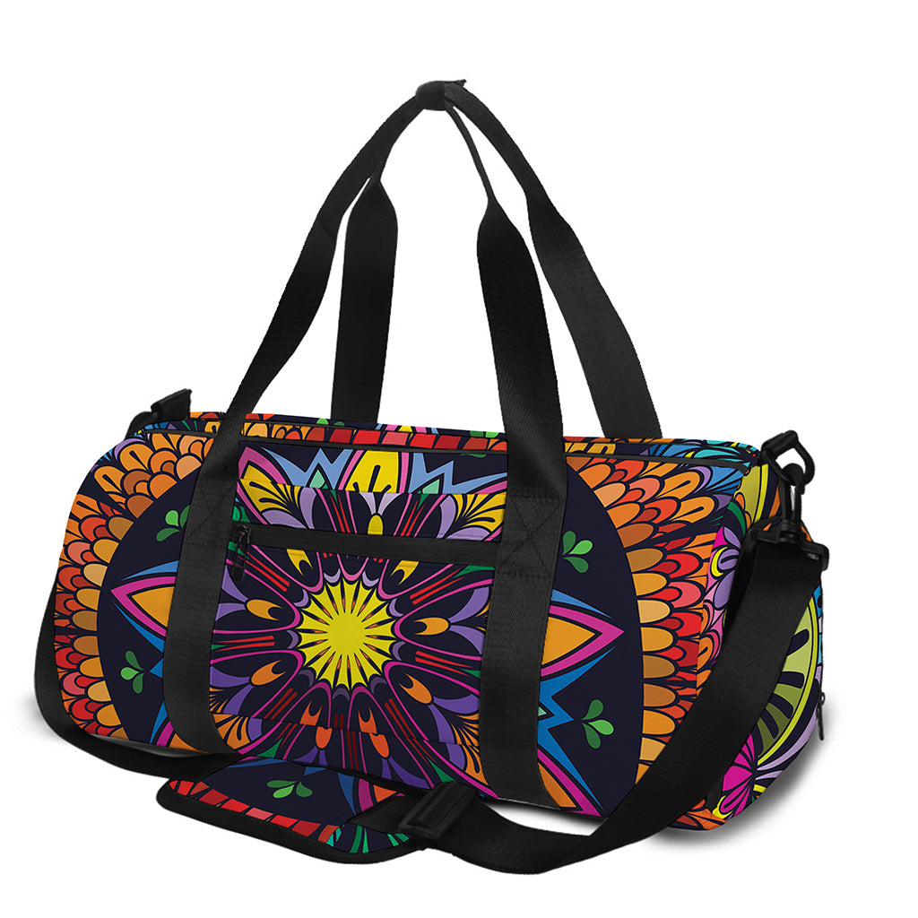 Colorful Mandala Print Gym Bag
