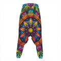 Colorful Mandala Print Hammer Pants