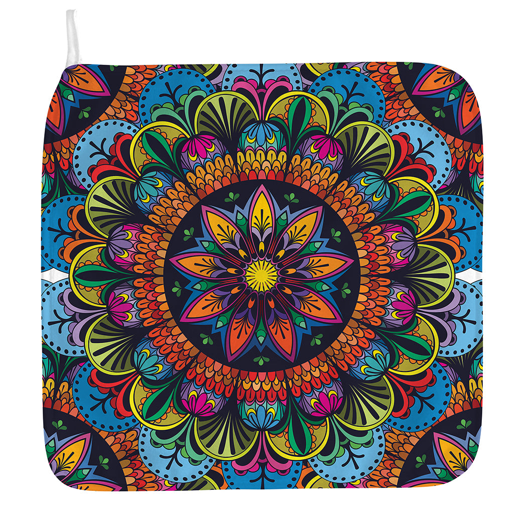 Colorful Mandala Print Hand Towel