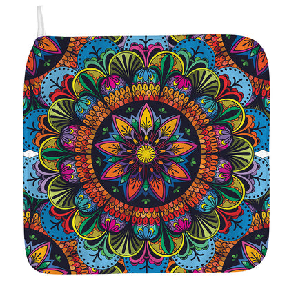 Colorful Mandala Print Hand Towel