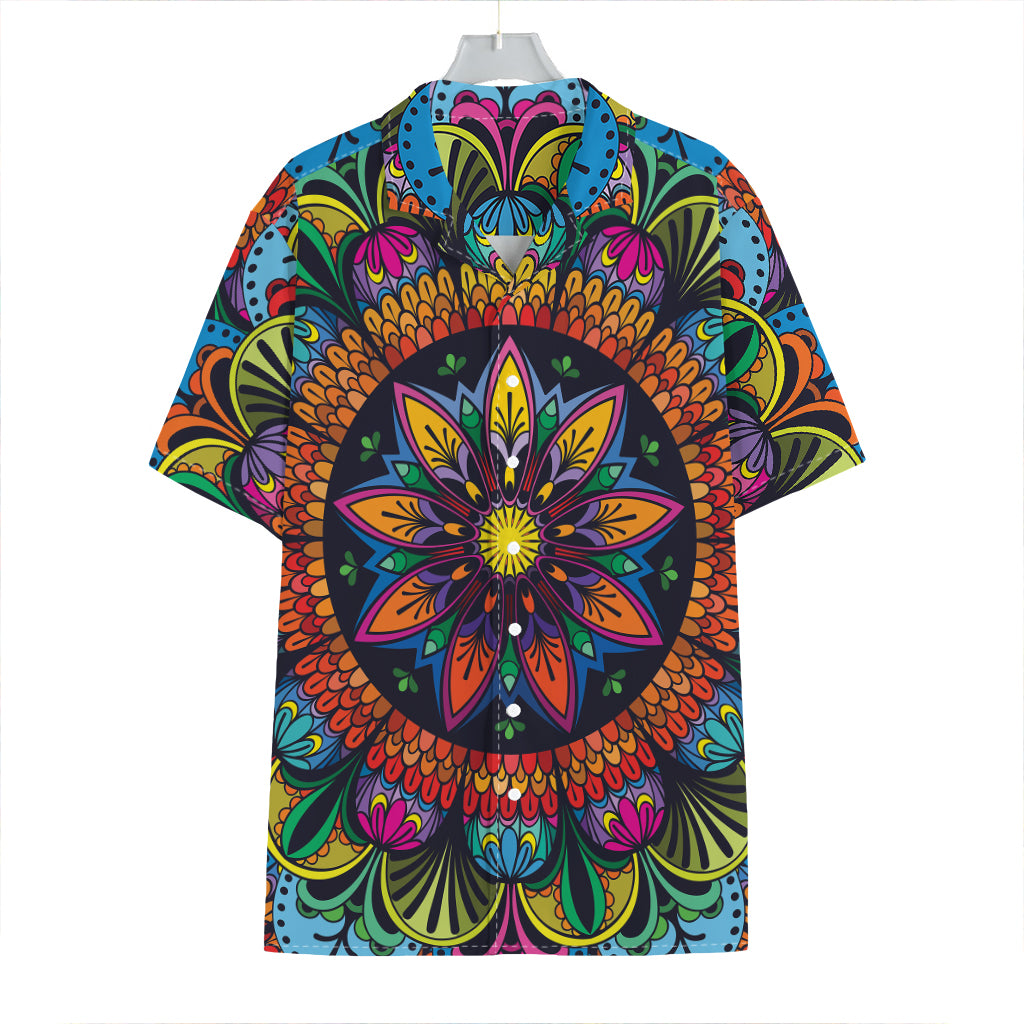 Colorful Mandala Print Hawaiian Shirt