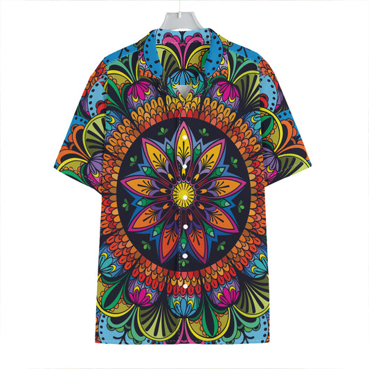 Colorful Mandala Print Hawaiian Shirt