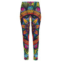 Colorful Mandala Print High-Waisted Pocket Leggings