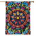 Colorful Mandala Print House Flag