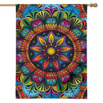Colorful Mandala Print House Flag