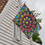 Colorful Mandala Print House Flag