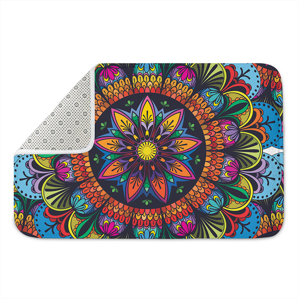 Colorful Mandala Print Indoor Door Mat