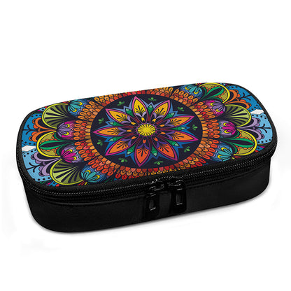 Colorful Mandala Print Insulin Cooler Travel Case