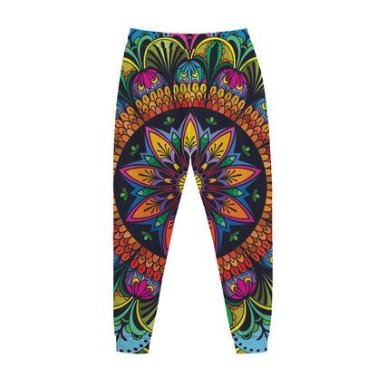 Colorful Mandala Print Jogger Pants