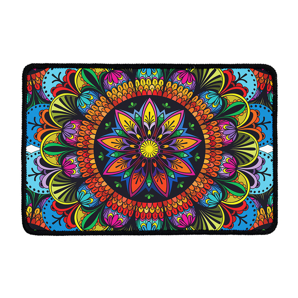 Colorful Mandala Print Kitchen Mat