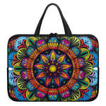Colorful Mandala Print Laptop Sleeve With Handle
