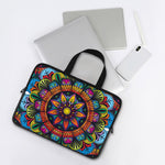 Colorful Mandala Print Laptop Sleeve With Handle