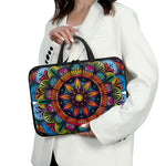 Colorful Mandala Print Laptop Sleeve With Handle