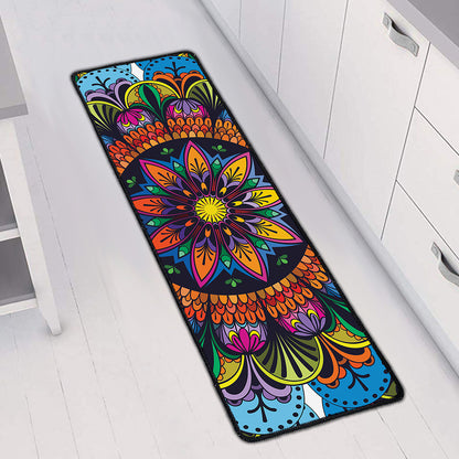 Colorful Mandala Print Long Kitchen Mat