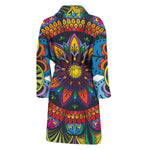 Colorful Mandala Print Men's Bathrobe