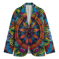 Colorful Mandala Print Men's Blazer