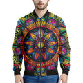 Colorful Mandala Print Men's Bomber Jacket