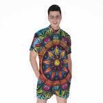 Colorful Mandala Print Men's Rompers