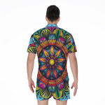 Colorful Mandala Print Men's Rompers