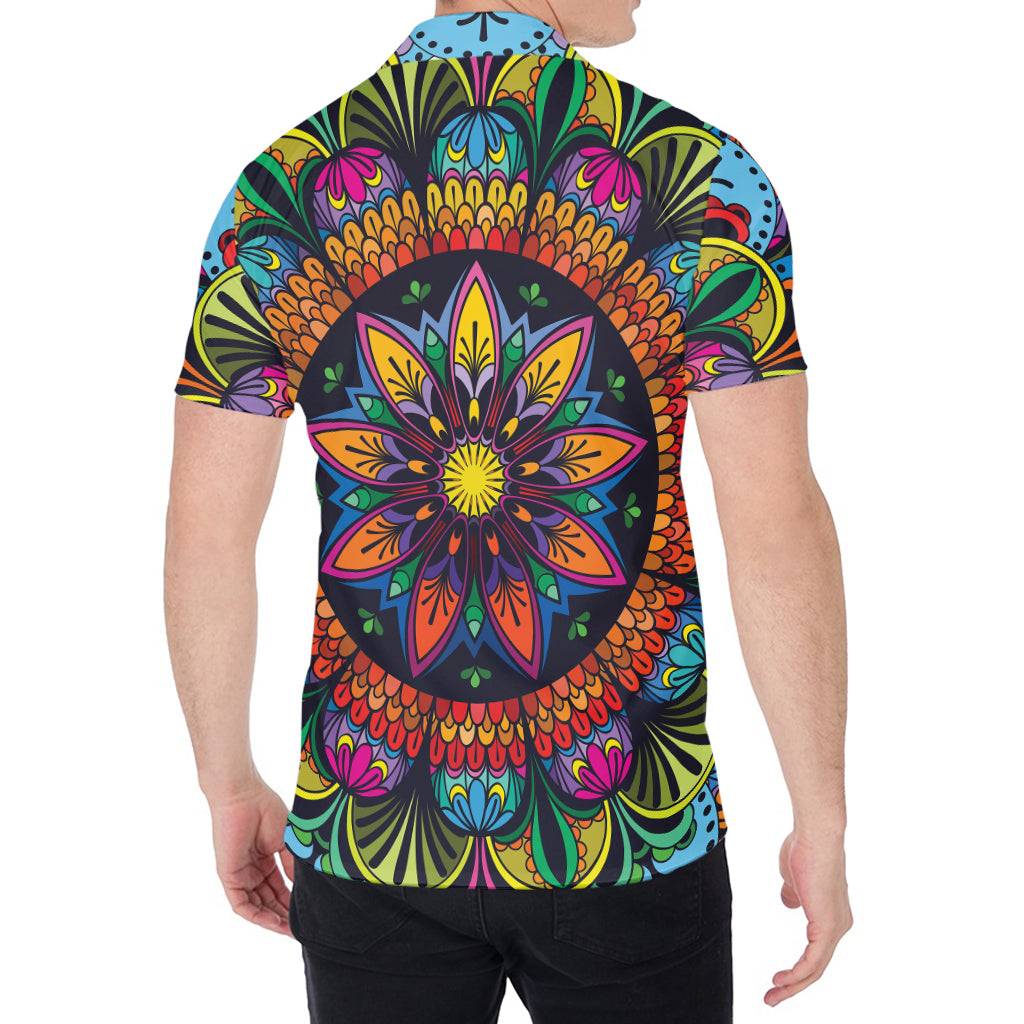 Colorful Mandala Print Men's Shirt