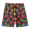 Colorful Mandala Print Men's Swim Trunks
