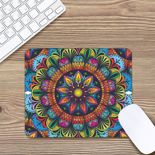 Colorful Mandala Print Mouse Pad