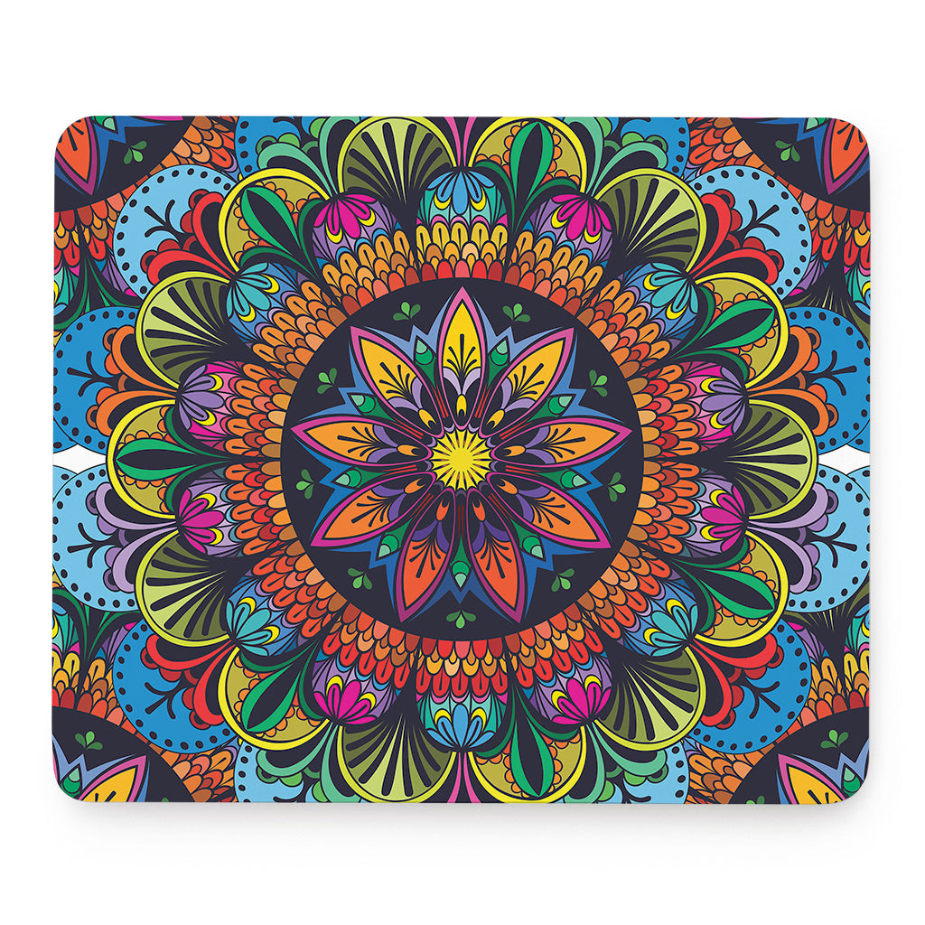 Colorful Mandala Print Mouse Pad