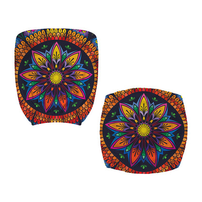 Colorful Mandala Print Office Chair Cover