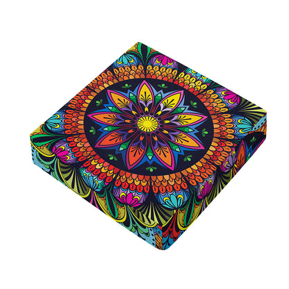 Colorful Mandala Print Outdoor Seat Cushion Cover