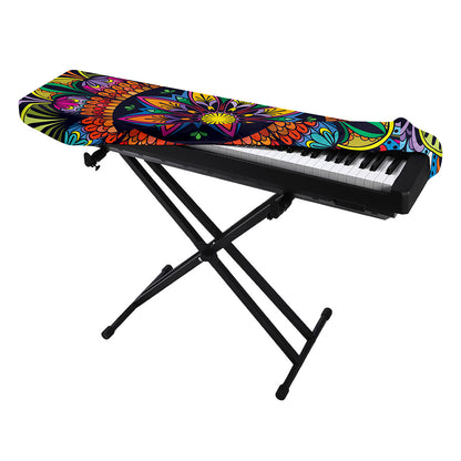 Colorful Mandala Print Piano Keyboard Cover