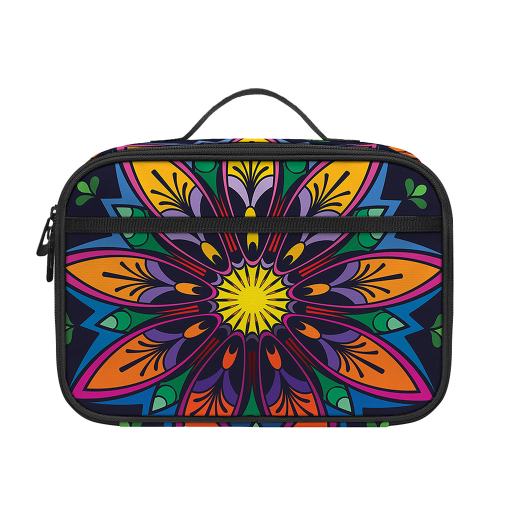 Colorful Mandala Print Portable Lunch Bag