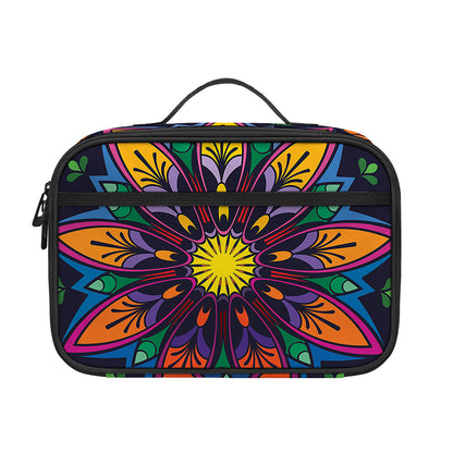 Colorful Mandala Print Portable Lunch Bag