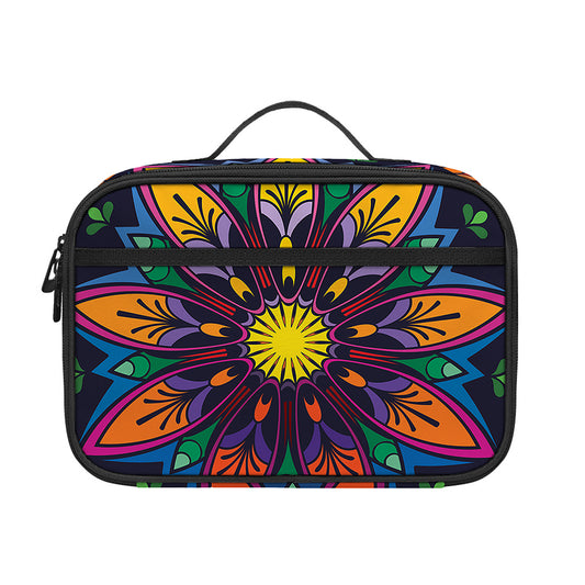 Colorful Mandala Print Portable Lunch Bag