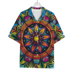 Colorful Mandala Print Rayon Hawaiian Shirt